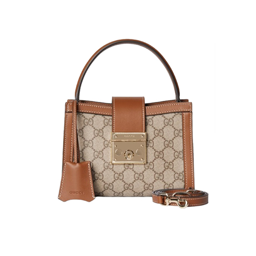 GUCCI-841653 9758 구찌 베이지/브라운 패들락 스몰 탑 핸들백