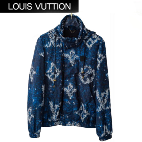 LOUIS VUITTON-08113 루이비통 네이비 모노그램 바람막이 후드 재킷 남성용