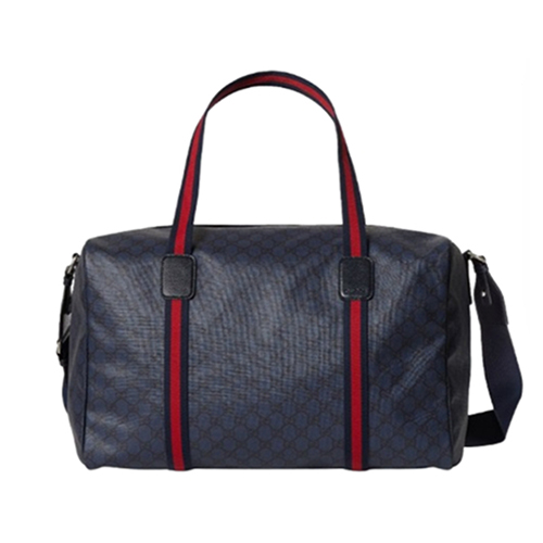 GUCCI-799871 8471 구찌 다크 블루 웹(Web) 디테일 미디엄 더플백