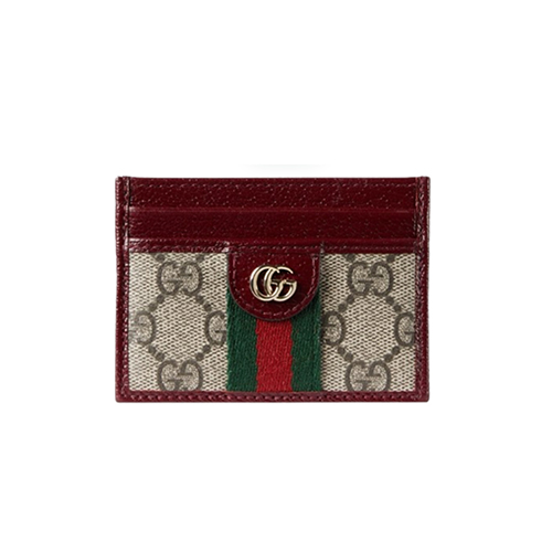 GUCCI-838486 9789 구찌 오피디아 베이지/레드 카드 케이스