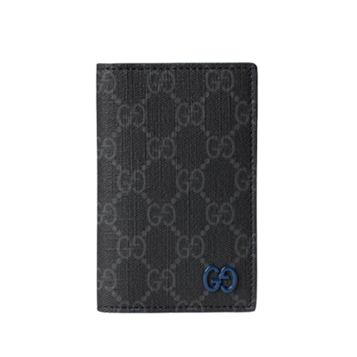 GUCCI-768249 1052 구찌 블랙/블루 바이컬러 GG 롱 카드 케이스