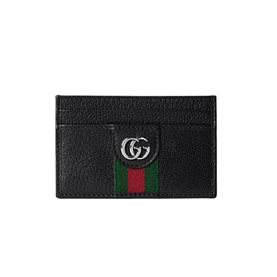 GUCCI-834795 1042 구찌 오피디아 블랙 가죽 카드 케이스