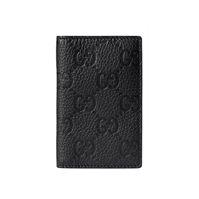 GUCCI-835011 1000 구찌 블랙 GG 레더 구찌 임프린트 카드 케이스