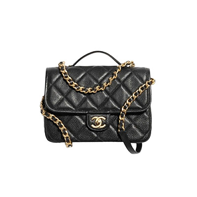 CHANEL-AS5347 샤넬 블랙 그레인드 카프스킨 백팩