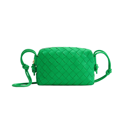 BOTTEGA VENETA-680254 보테가 베네타 그린 미니 루프 카메라 백