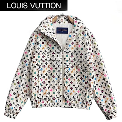 LOUIS VUITTON-081714 루이비통 화이트 모노그램 바람막이 후드 재킷 남성용