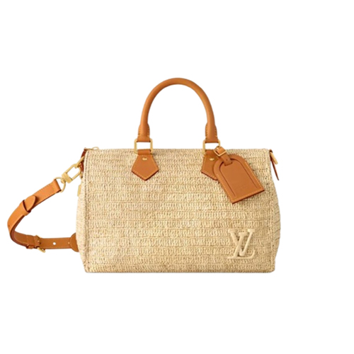 LOUIS VUITTON-M14457 루이비통 내추럴 라피아 스피디 반둘리에 30