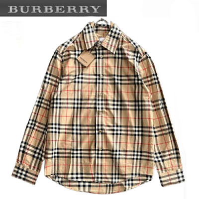 BURBERRY-08178 버버리 베이지 체크 무늬 셔츠 남여공용