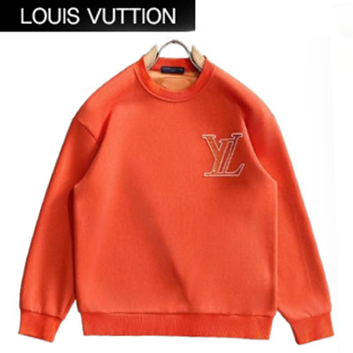 LOUIS VUITTON-081711 루이비통 오렌지 아플리케 장식 스웨트셔츠 남성용