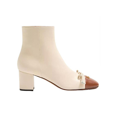 VALENTINO-7W2S0ML 발렌티노 화이트 발레 뒤 루아 키드스킨 레더 앵클 부츠