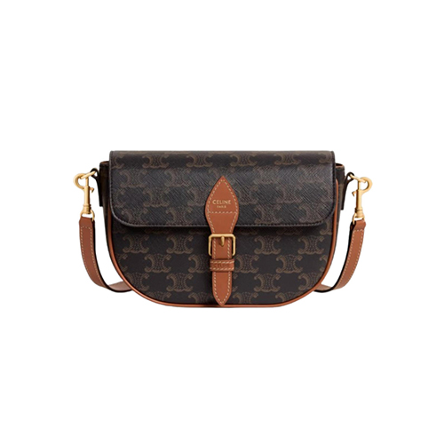 CELINE-122652 셀린느 탠 트리옹프 캔버스 폴코 숄더백