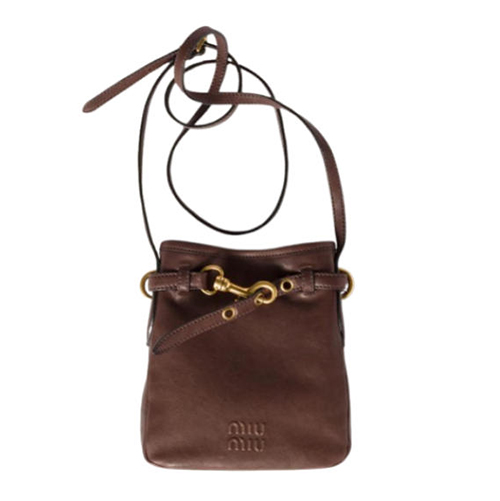 MIUMIU-5NR461 미우미우 브라운 나파 가죽 파우치