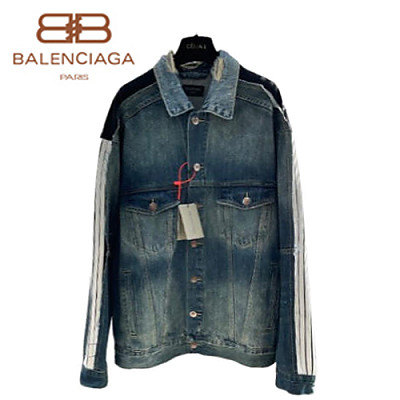 BALENCIAGA-08314 발렌시아가 블루 데님 재킷 남여공용