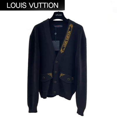 LOUIS VUITTON-083112 루이비통 블랙 니트 코튼 가디건 남여공용