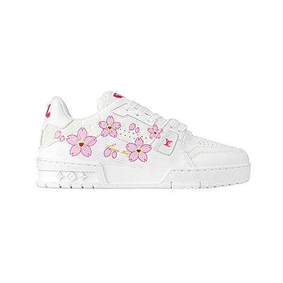 LOUIS VUITTON-1A54HS 루이비통 화이트/그린 LV 트레이너 스니커즈