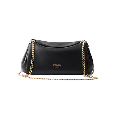 PRADA-1BD395 프라다 블랙 튀뮬트 스몰 나파 가죽 백