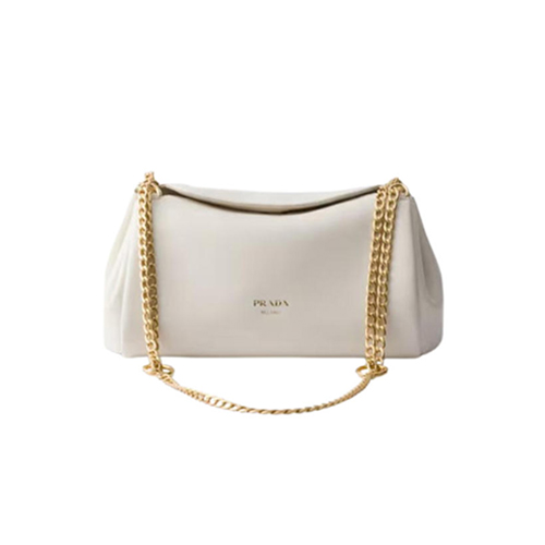 PRADA-1BD395 프라다 화이트 튀뮬트 스몰 나파 가죽 백