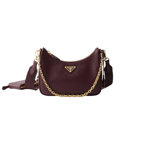 PRADA-1BH204 프라다 버건디 리에디션 2005 사피아노 가죽 백