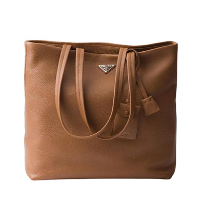 PRADA-2VG130 프라다 코냑 송아지 가죽 토트백