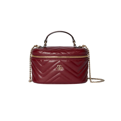 GUCCI-837454 6207 구찌 레드 GG 마몽 미니 배니티 백