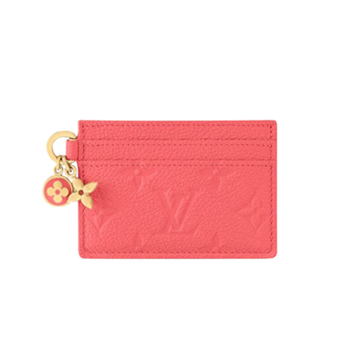 LOUIS VUITTON-M13647 루이비통 스위트 코랄 모노그램 앙프렝뜨 LV 참 카드 홀더