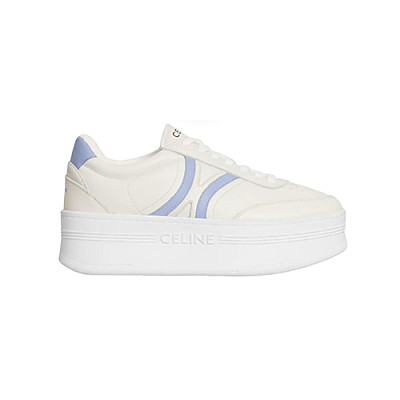 CELINE-365215 셀린느 화이트/블루 웨지 아웃솔 블록 스니커즈 여성용