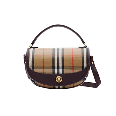 BURBERRY-81121601 버버리 샌드 하이랜드 크로스바디 백