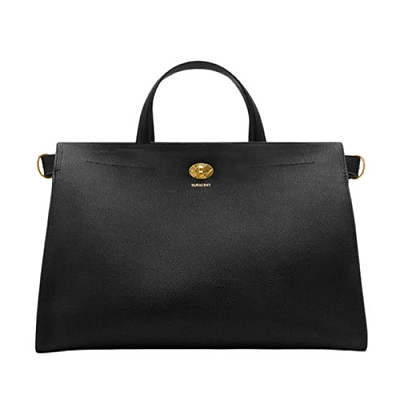 BURBERRY-81113391 버버리 블랙 미디엄 코츠월드 토트