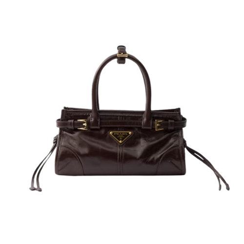 PRADA-1BA486 프라다 브라운 보니 미니 가죽 핸드백