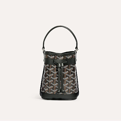 [스페셜오더]GOYARD-01CL01P 고야드 PETIT FLOT 쁘띠 플롯 버킷백 블랙 탄 미니