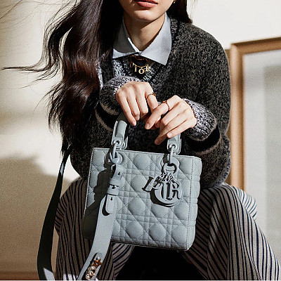 [스페셜오더]DIOR-M0538 디올 Lady Dior My ABCDior 스몰 백 그레이블루