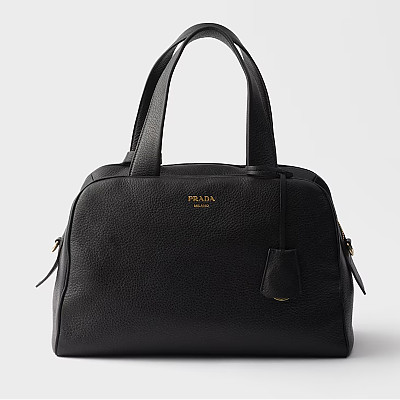 [스페셜오더]PRADA-1BB148 프라다 라지 가죽 탑 핸들 백 블랙