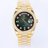 [스페셜오더]ROLEX-롤렉스 데이-데이트 옐로우 골드 블랙다이얼 금장시계40mm