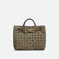 [스페셜오더]BOTTEGA VENETA-743568 보테가 베네타 페일 브라운 안디아모 스몰 탑 핸들 백 25CM(766014 동일제품)
