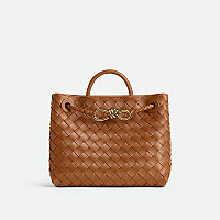 [스페셜오더]BOTTEGA VENETA-743568 보테가 베네타 페일 브라운 안디아모 스몰 탑 핸들 백 25CM(766014 동일제품)