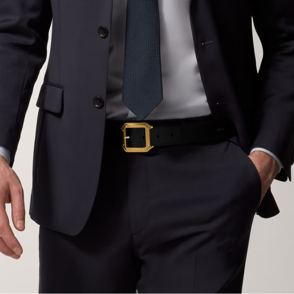 [스페셜오더]Cartier-L5000730 까르띠에 산토스 드 까르띠에 벨트 블랙 금장