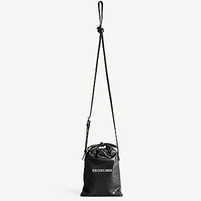 [스페셜오더]BALENCIAGA-8529302 발렌시아가 남성 쇼퍼 폰 홀더 블랙