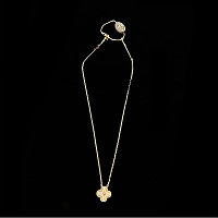 VAN CLEEF ARPELS-VCARD3 반클리프 실버/레드 빈티지 알함브라 펜던트