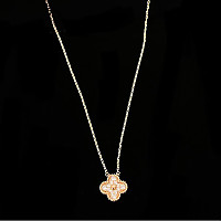VAN CLEEF ARPELS-VCARD3 반클리프 실버/레드 빈티지 알함브라 펜던트