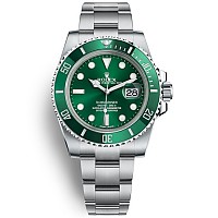 [스페셜오더]ROLEX-롤렉스 서브마리너 스틸 블루/핑크 사파이어 베젤 블랙다이얼 시계40mm