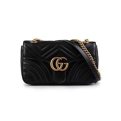 [스페셜오더]GUCCI-443497 1000 구찌 블랙 GG 마몽 스몰 시퀸 숄더백