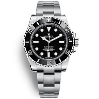 [스페셜오더]ROLEX-롤렉스 서브마리너 스틸 블루/핑크 사파이어 베젤 블랙다이얼 시계40mm