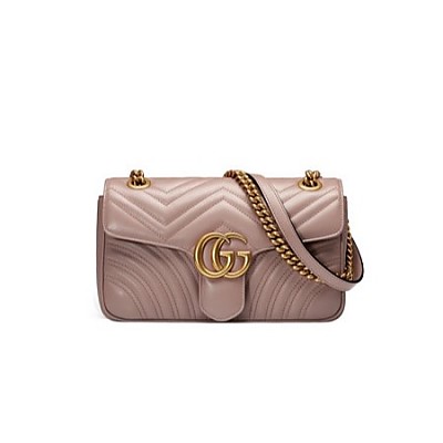 [스페셜오더]GUCCI-446744 2535 구찌 브라운 GG 마몽 마틀라세 미니 숄더 백