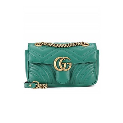 [스페셜오더]GUCCI-446744 2535 구찌 브라운 GG 마몽 마틀라세 미니 숄더 백