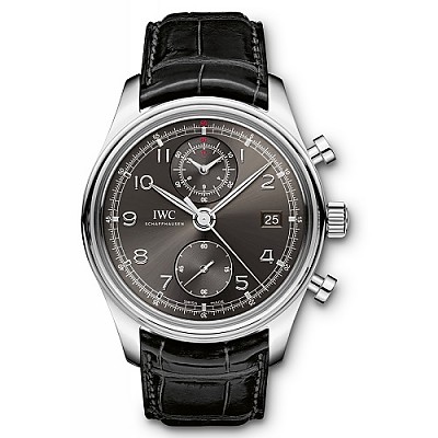 [ZF][스페셜오더]IWC-IW371615 아이더블유씨 포르투기저 크로노그래프 스틸 그린 다이얼 예물시계 41mm