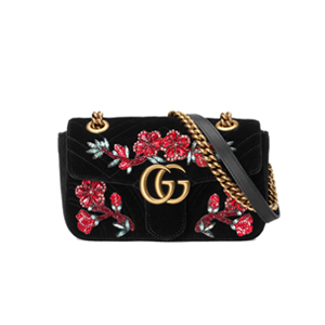 [스페셜오더]GUCCI-446744 2535 구찌 브라운 GG 마몽 마틀라세 미니 숄더 백