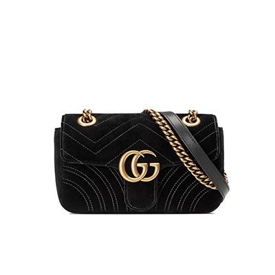 [스페셜오더]GUCCI-446744 2535 구찌 브라운 GG 마몽 마틀라세 미니 숄더 백