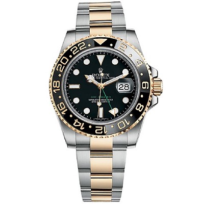 [스페셜오더]ROLEX-로렉스 GMT-마스터 II 세라믹 베젤 스틸 블랙다이얼 이미테이션시계40mm
