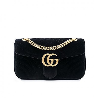 [스페셜오더]GUCCI-443497 1000 구찌 블랙 GG 마몽 스몰 시퀸 숄더백