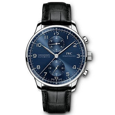 [ZF][스페셜오더]IWC-IW371491 아이더블유씨 포르투기저 크로노그래프 스틸 블루다이얼 남성워치41mm